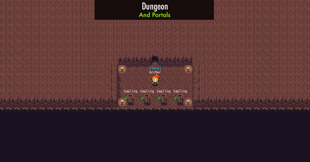 interactive dungeons portals ummorpg 2d remastered