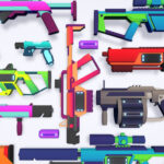 CB Sci-Fi Gun Pack Complete Low-poly 3D model