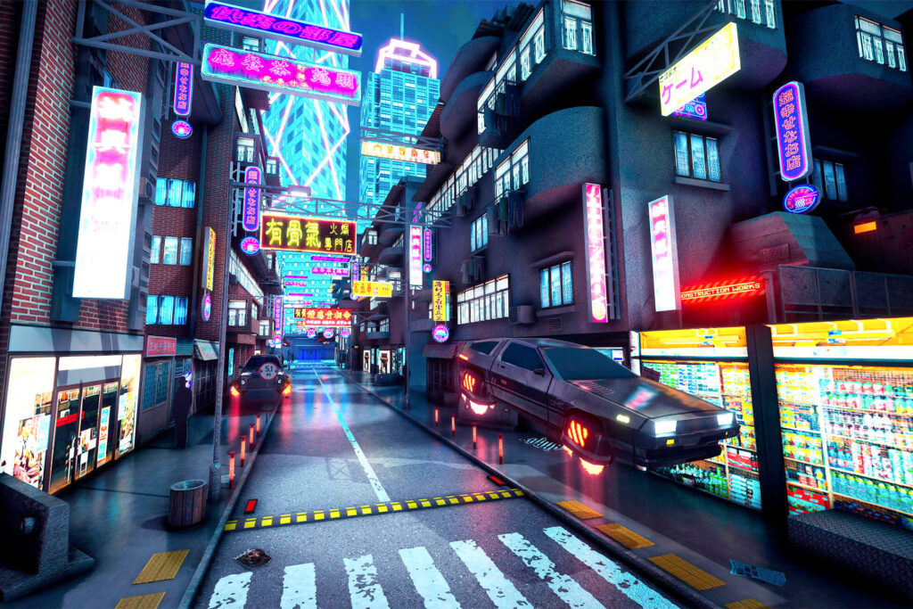 How to Download CyberPunk City. VR and Mobile asset