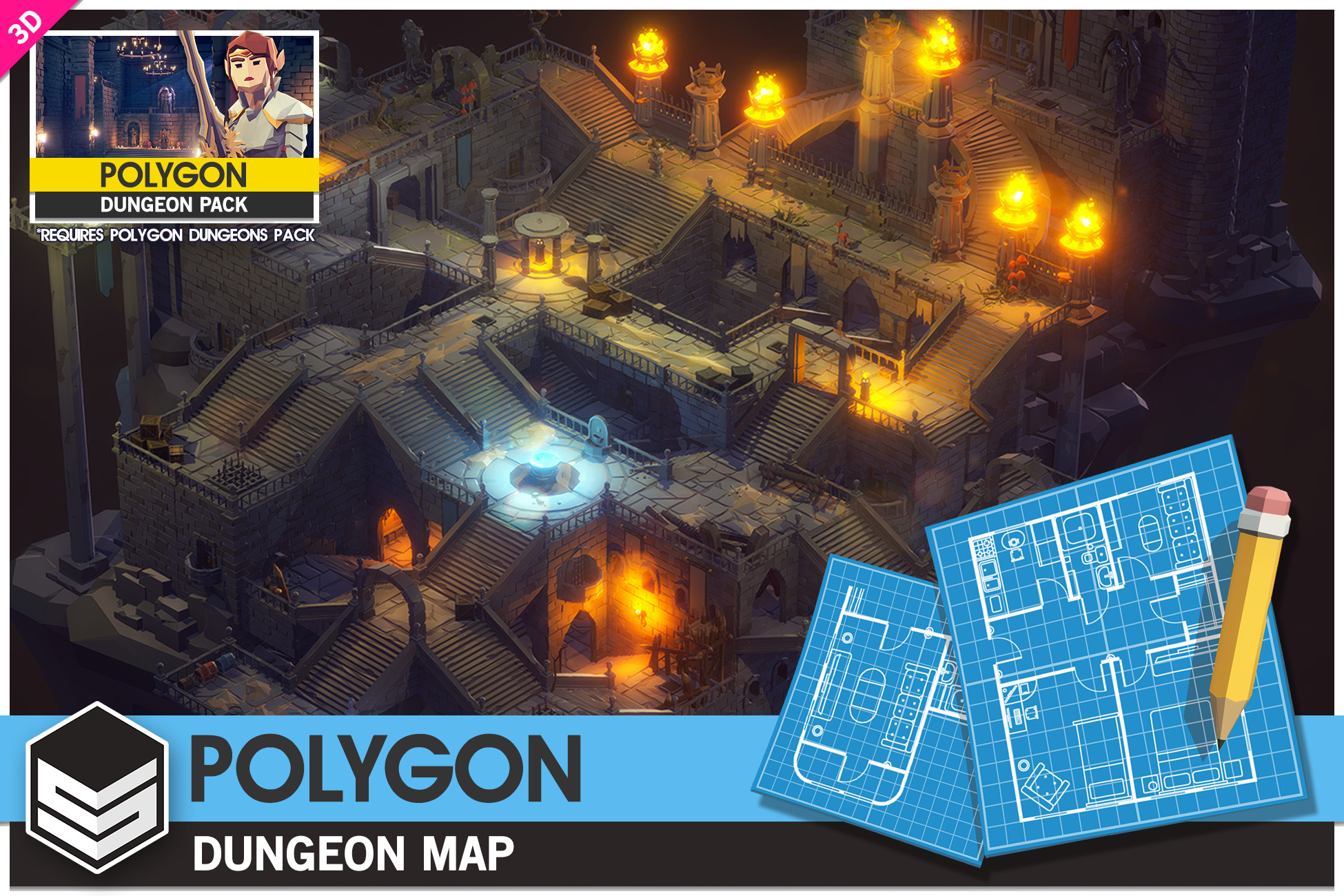 creating dungeon crawler maps more easy with this unity asset