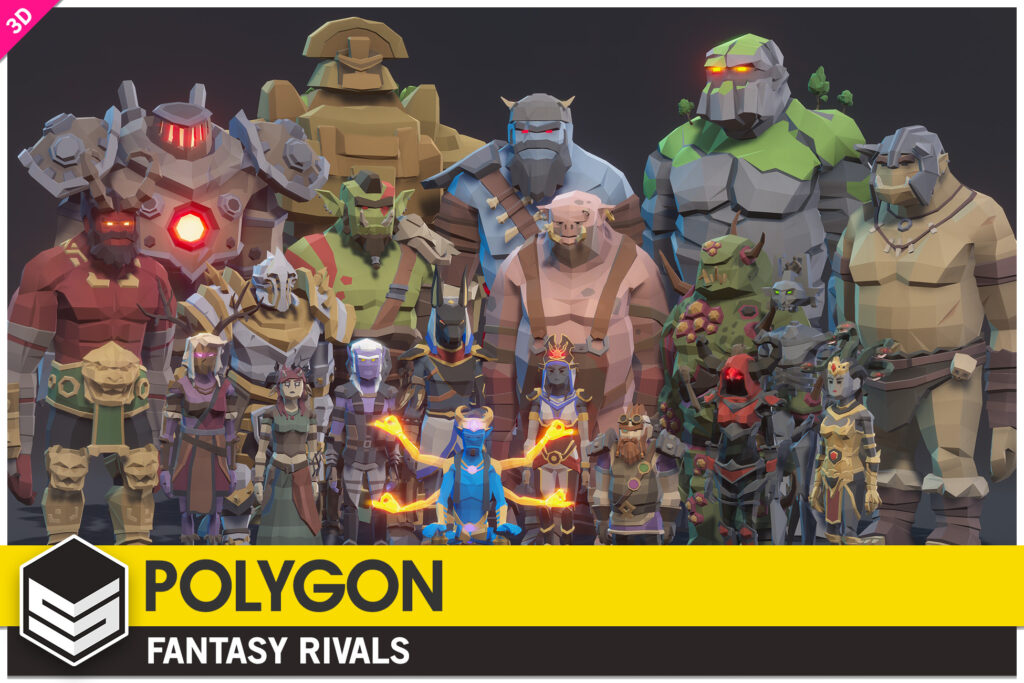 Get hold of polygon fantasy rivals a low poly unity asset package