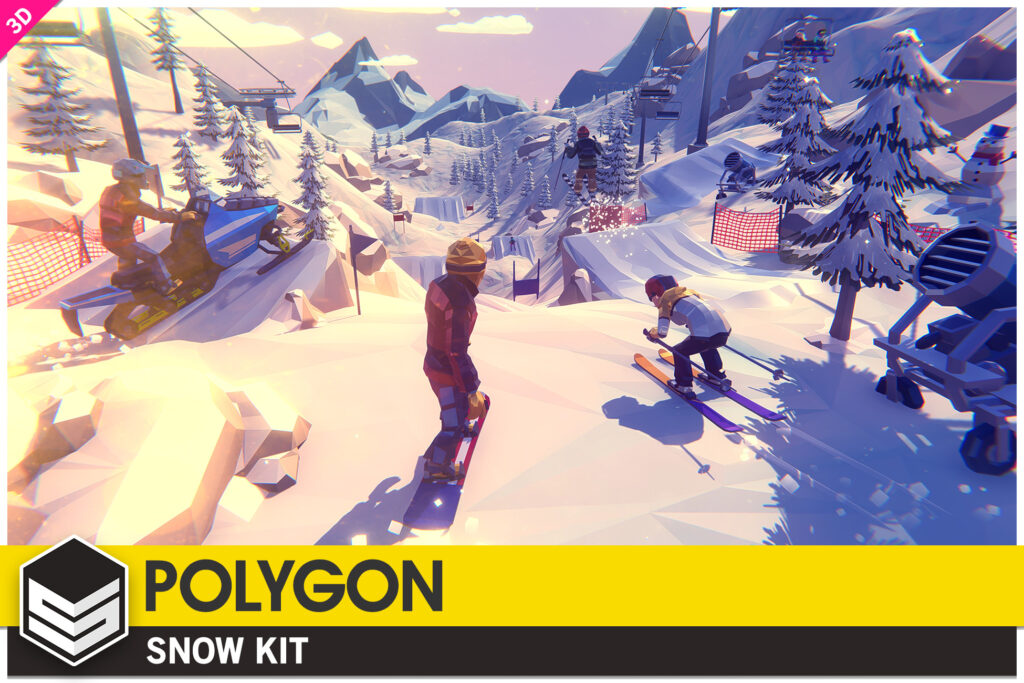 Download The Polygon Snow kit addon pack for unity