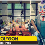 how to download the Polygon Heist asset pack by unity