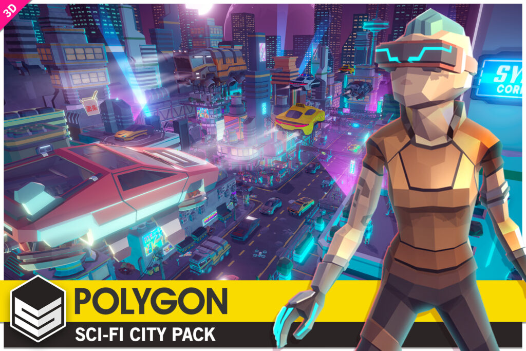 create your very own sci fi city with this unity asset pack