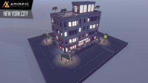 Large modular 3d asset pack for unity build a city, town or village