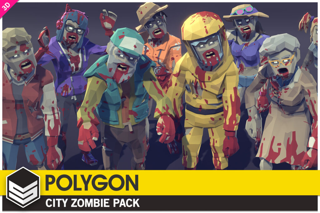 add zombies to your low poly, stylized unity game