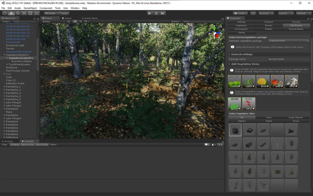 create stunning environment vegetation with this unity asset