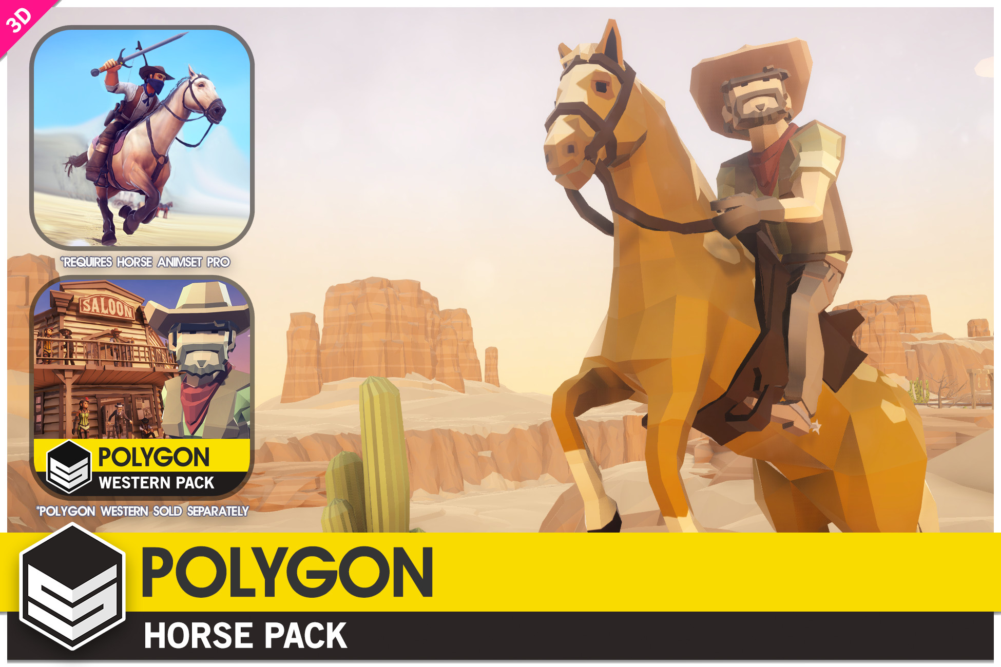 Polygon Horse Free download for the unity game engine