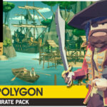 Create your very own polygon style pirate game with this asset pack