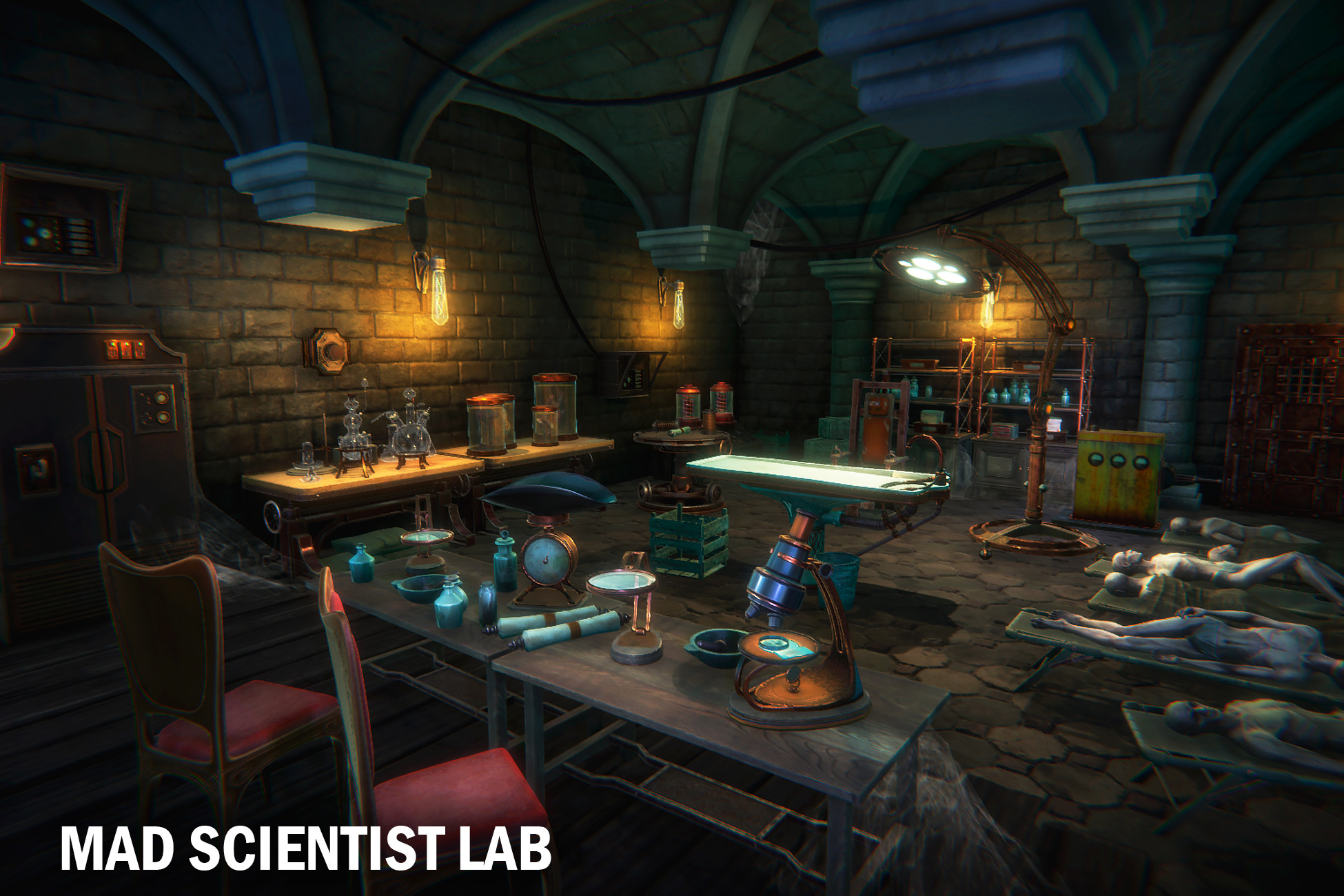 Create your very own steampunk mad scientist lab in the unity game engine
