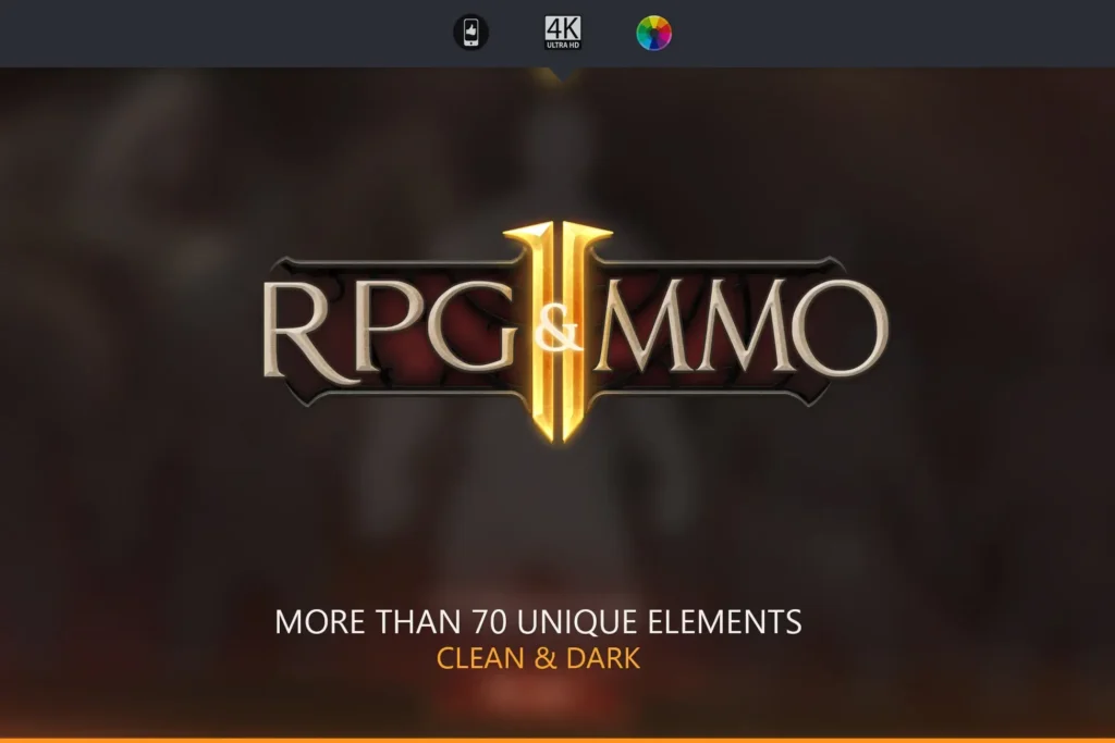 Download the latest version of RPG & MMO UI 11