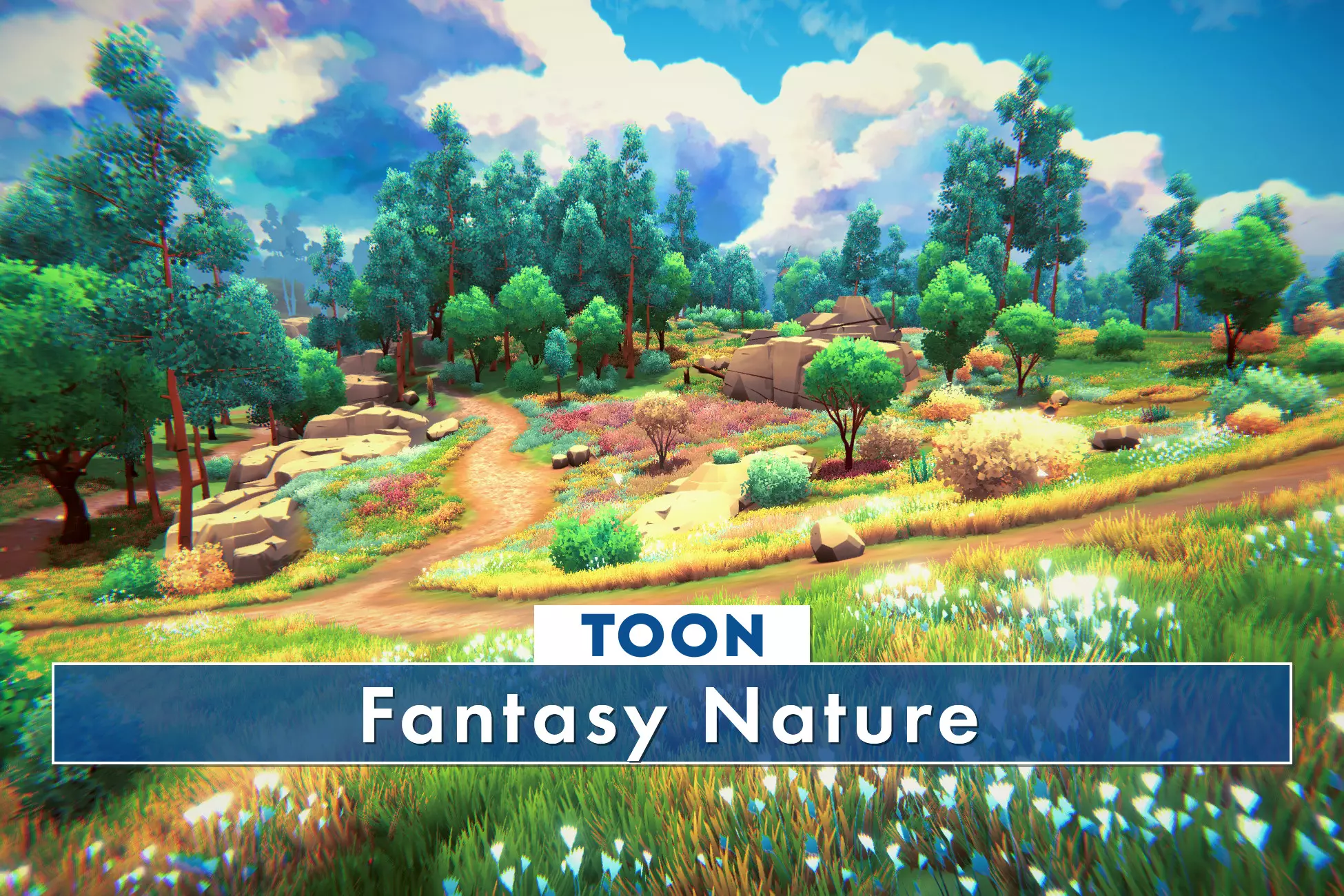 Complete Download of the Toon Fantasy Nature asset pack for unity