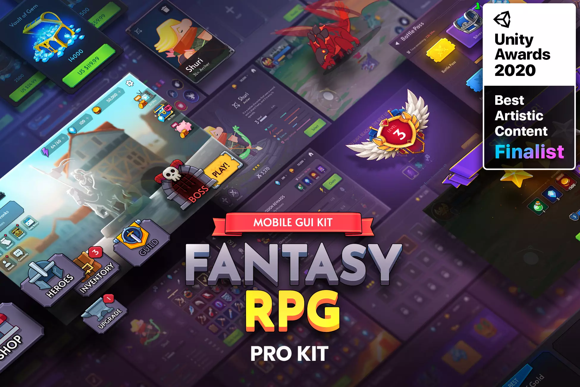 Mobile GUI PRO KIT Fantasy RPG