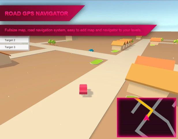 Road Gps Navigator for the unity game engine