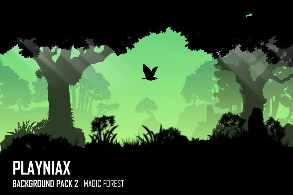 Background Pack 2 Magic Forest Example Scene