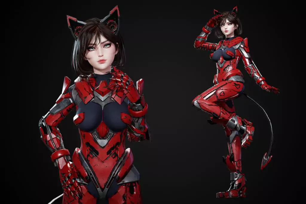 get-hold-of-the-cosmo-cat-girl-full-3d-model-free-for-unity-engine
