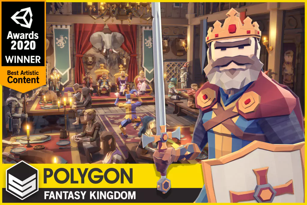 Polygon Low poly Fantasy Kingdom complete asset pack download for unity