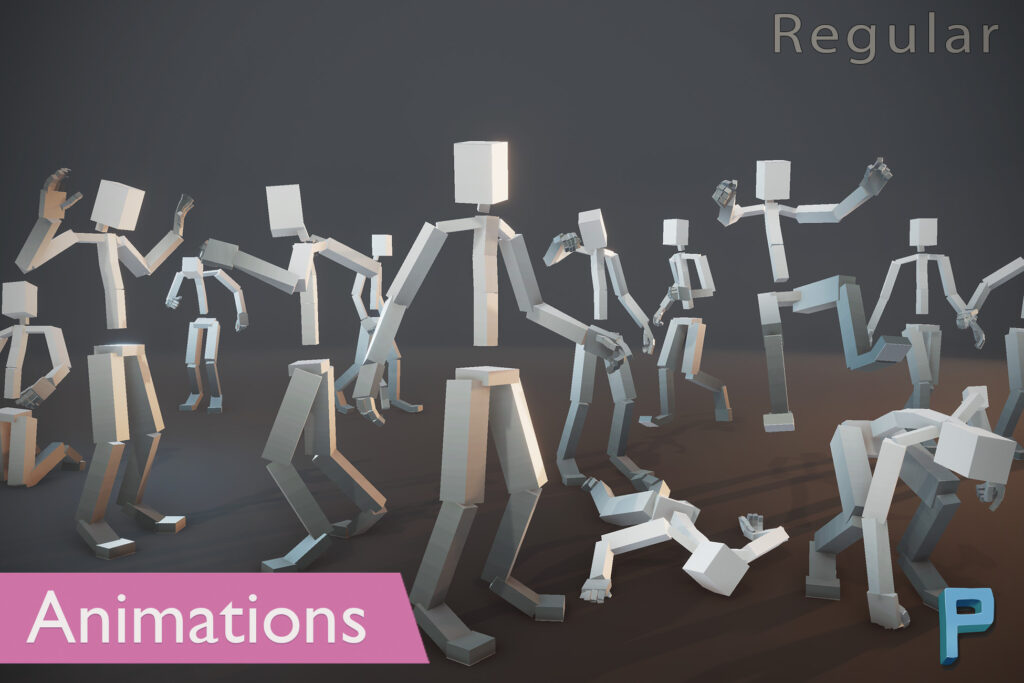 Regular animations free download for the unity game engine